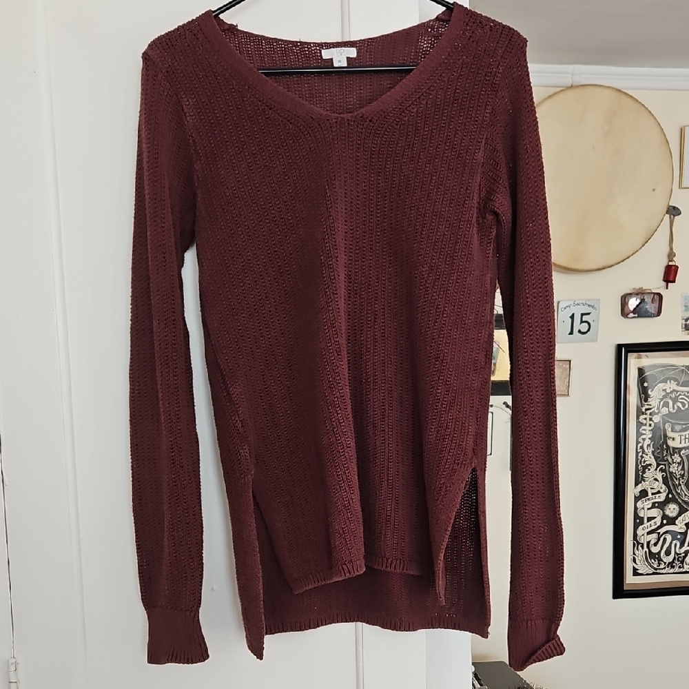 BP Maroon Knit Top